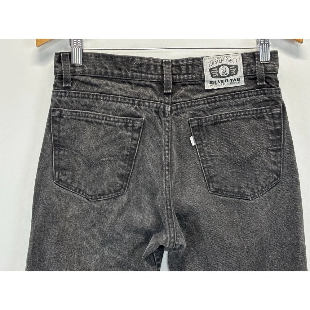 Vtg Levi's Silverman 512 Jeans Sz 32x34 (30x27) Faded Black 90s Made USA